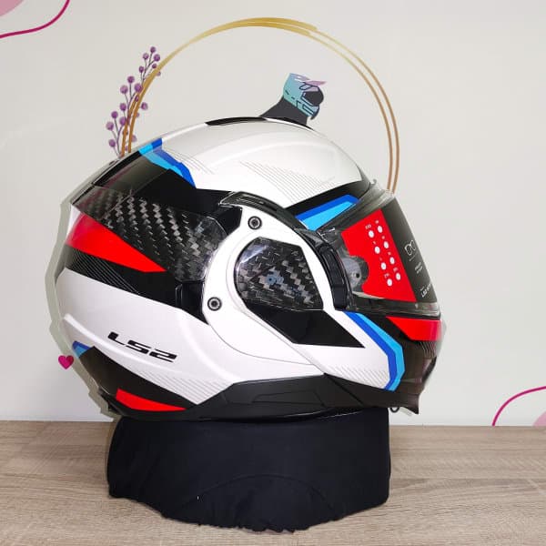 LS2 Advant II Triple White Blue - 7