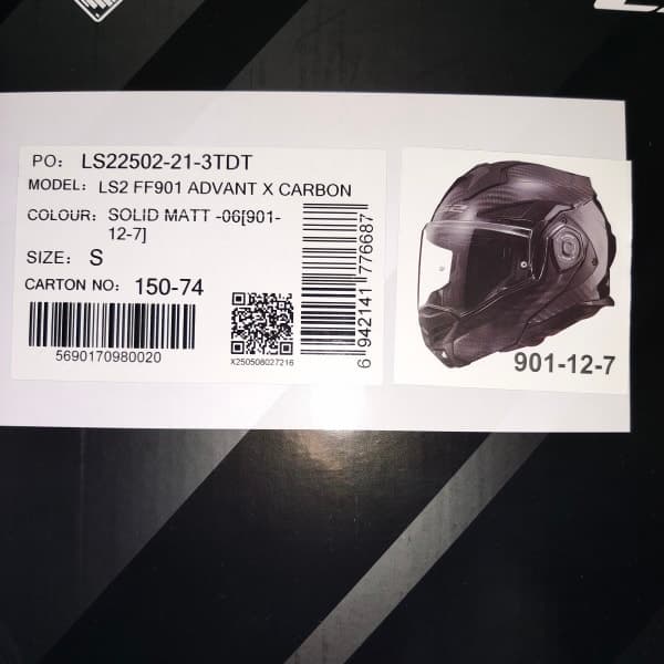 LS2 Advant X Carbon Solid Matt - 1