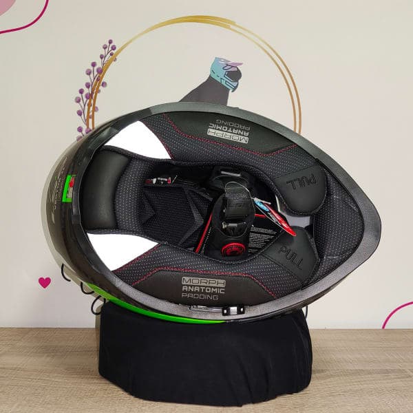 LS2 Vector II Carbon Grid Matt Fluo Green - 7
