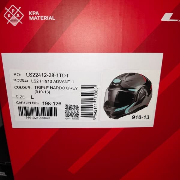 LS2 Advant II Triple Nardo Grey - 1