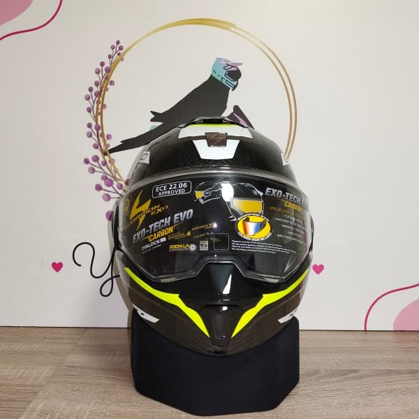 Scorpion Exo-Tech Evo Carbon Cosy Black Neon Yellow - 4