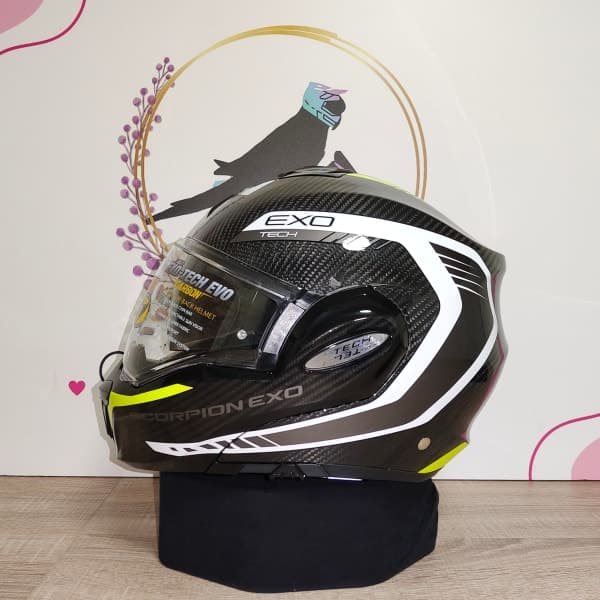 Scorpion Exo-Tech Evo Carbon Cosy Black Neon Yellow - 5