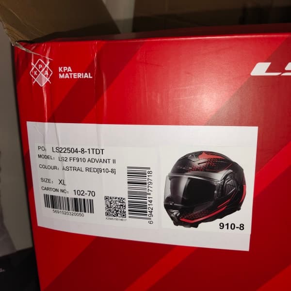 LS2 Advant II Astral Red - 1