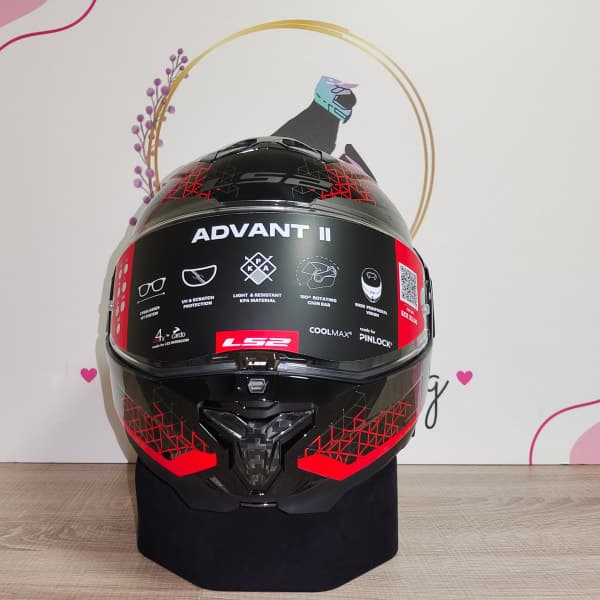 LS2 Advant II Astral Red - 5