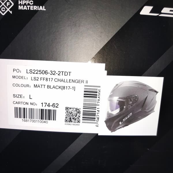 LS2 Challenger II Matt Black - 1