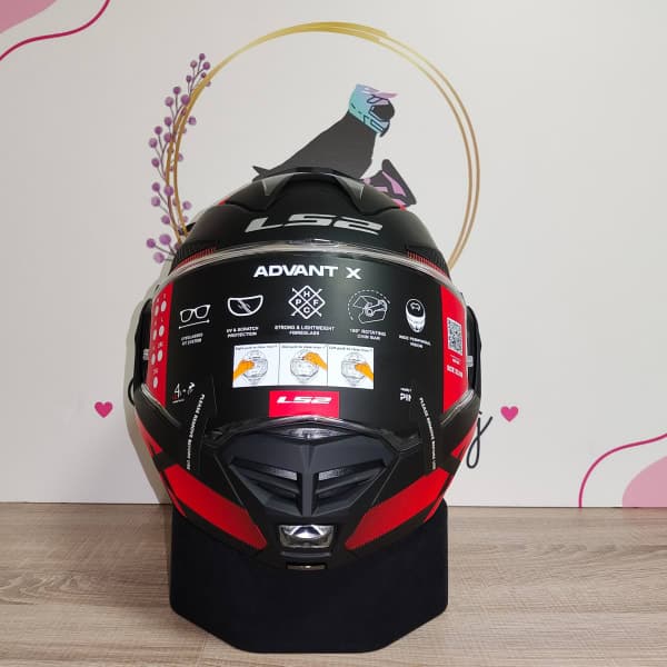 LS2 Advant X Matt Black Red - 4